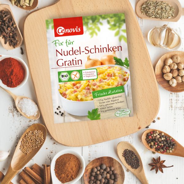 Fix für Nudel-Schinken Gratin, bio