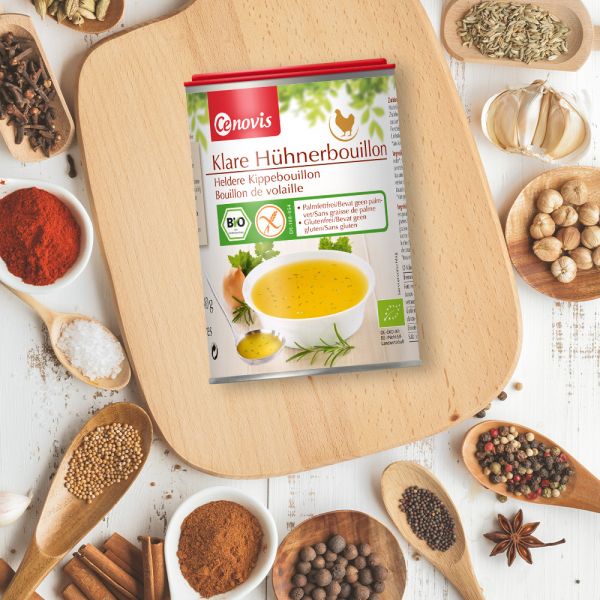 Klare Hühnerbouillon, bio